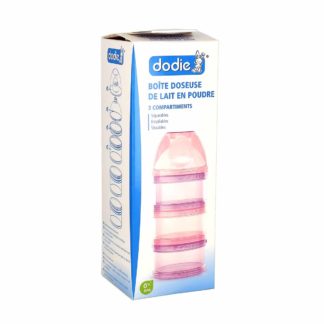 Dodie Boite Doseuse 3 Compartiments Rose