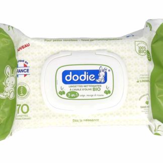Dodie 3 in 1 Cleansing Wipes with Organic Olive Oil