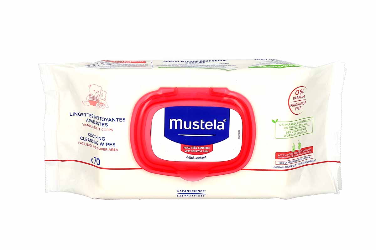 Mustela Soothing No-Rinse Cleansing Wipes
