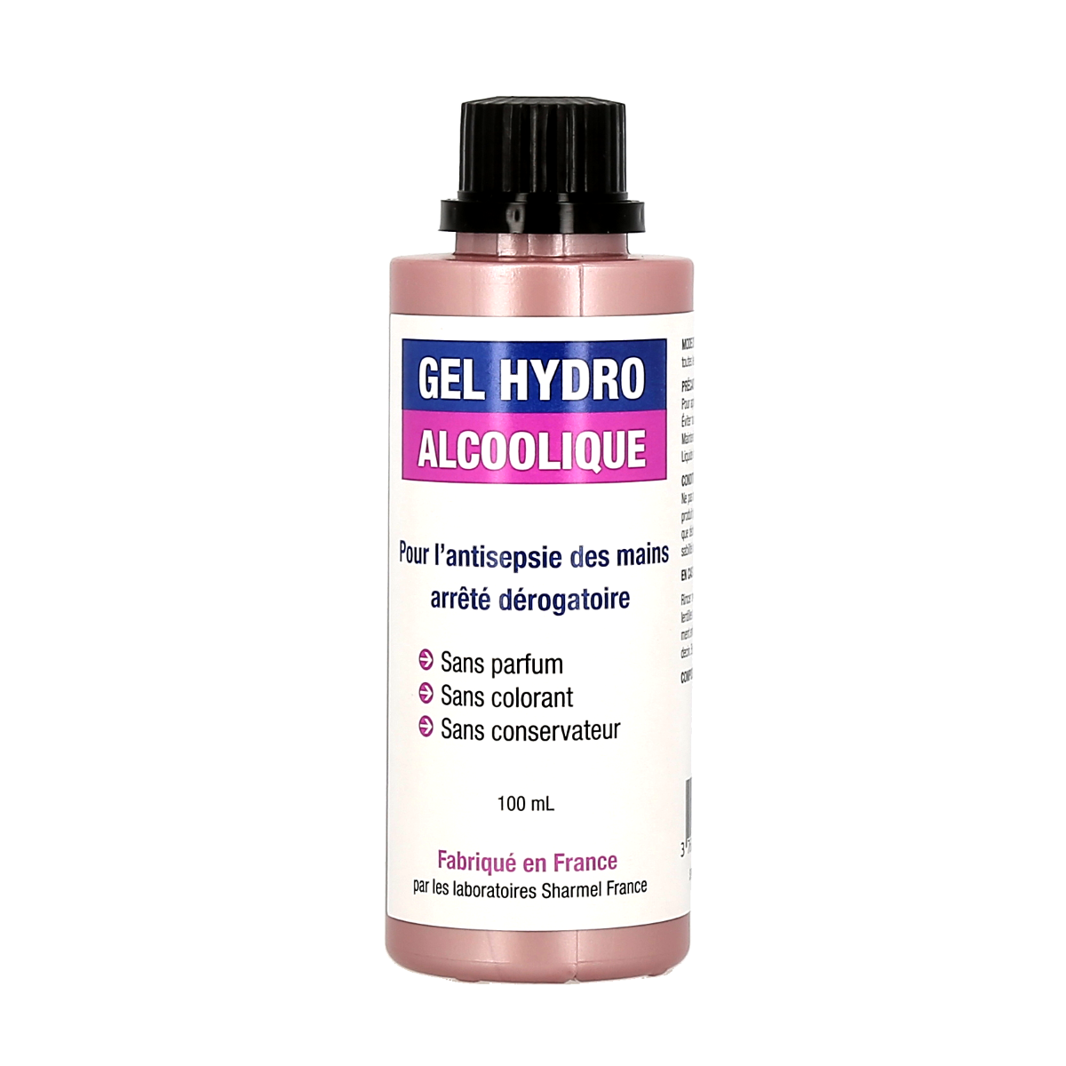 Hydroalcoholic gel, 1 bottle of 100ml