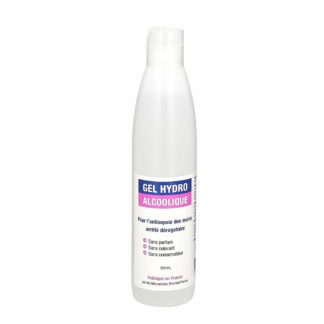hydroalcoholic gel 250ml bottle