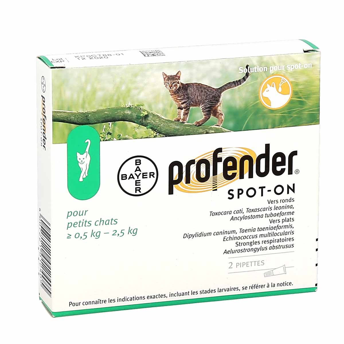 Profender Spot-On Small Cat Vermifuge 0.5-2.5kg