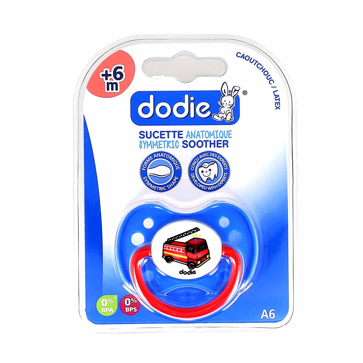 Dodie Sucette Anatomique Caoutchouc +6 mois Camion A6