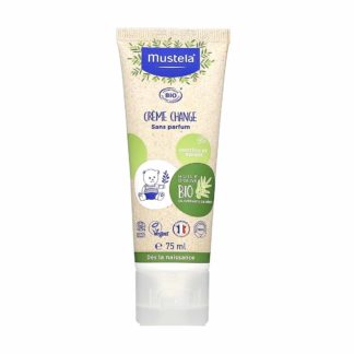 Mustela Organic Nappy Change Cream, Fragrance-free, 75ml tube