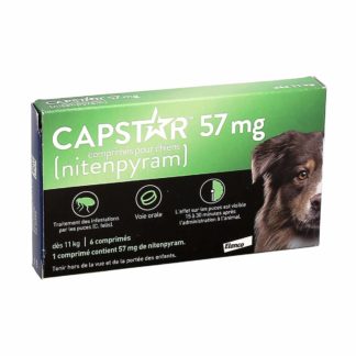 Capstar 57mg Anti-Puces pour Chien