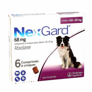 Nexgard Chien 68mg (10-25kg) comprimés à croquer