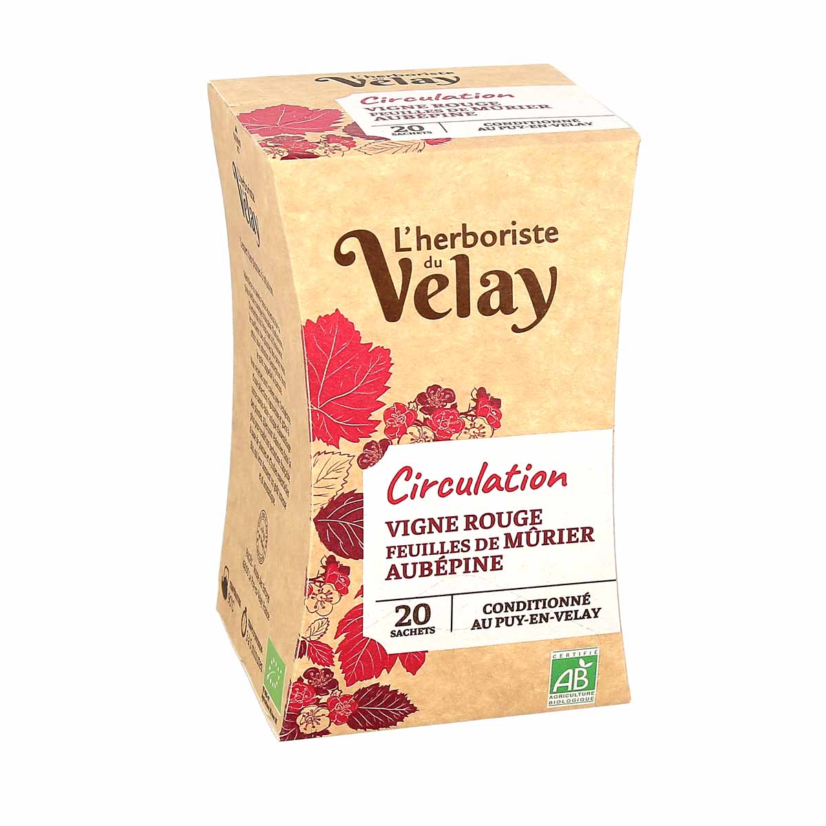 L'Herboriste du Velay Infusion Circulation Bio 20 Sachets