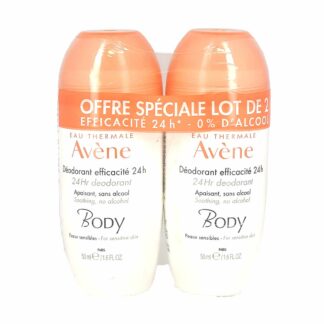 Avène Body Déodorant Efficacité 24H Lot de 2x50ml