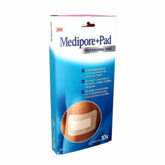 3M Adhesive bandages with absorbent pad 10cm x 20cm x 10 Medipore +Pad 3M