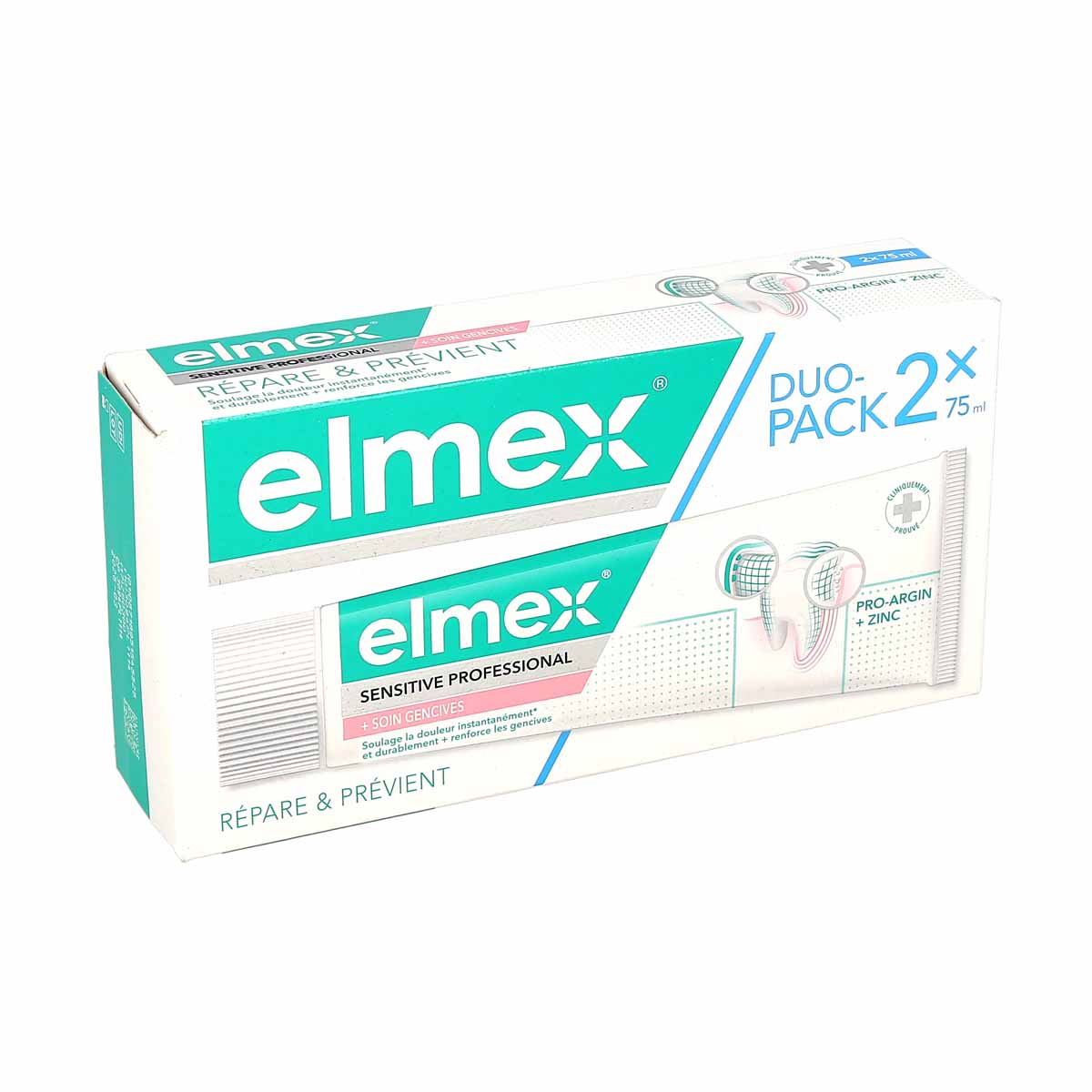 Elmex Sensitive Professional + Soin Gencives Lot de 2 x 75ml