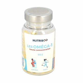 NUTRI&CO Omega-3 60 Licaps Odorless Wild Fish Oil Capsules