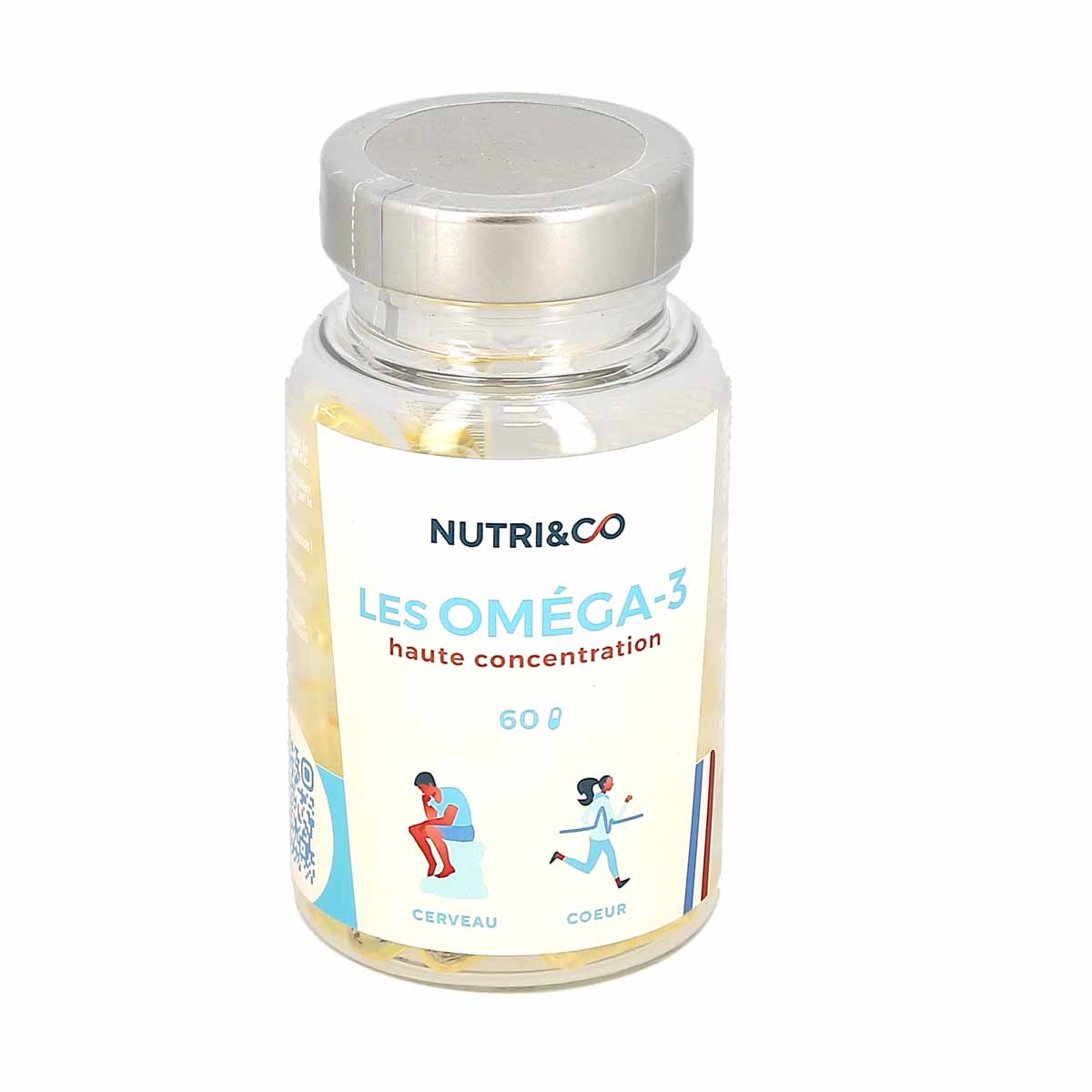 NUTRI&CO Omega-3 60 Licaps Odorless Wild Fish Oil Capsules