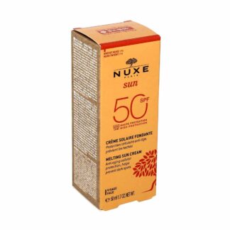 Nuxe Sun Crème Solaire Fondante Visage SPF50, tube 50 ml