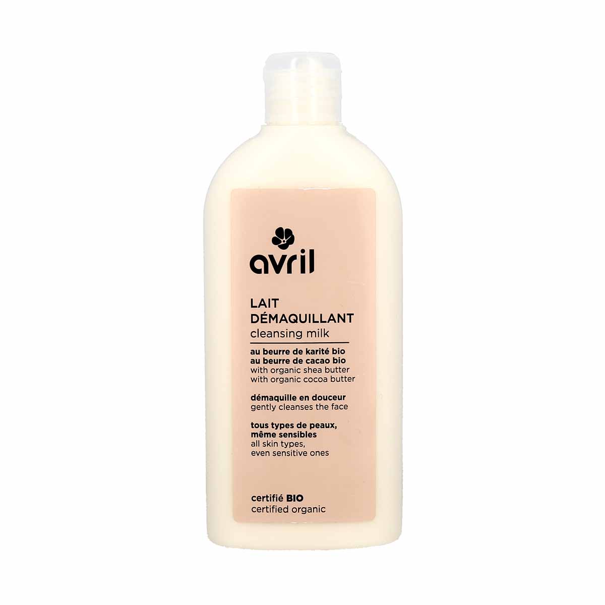 Avril Lait démaquillant bio 250 ml