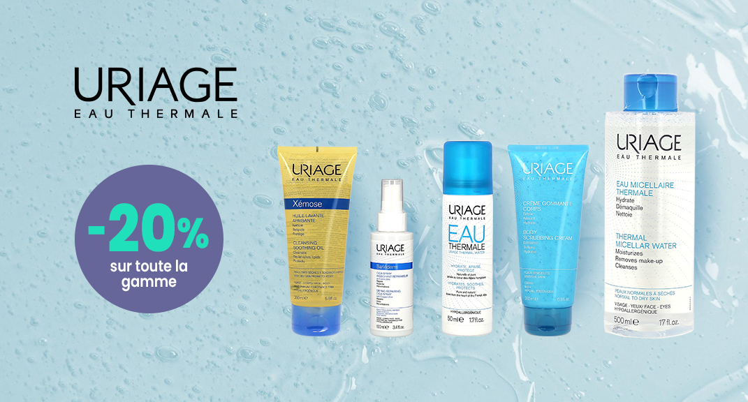 Uriage – Expert hydration at -20%