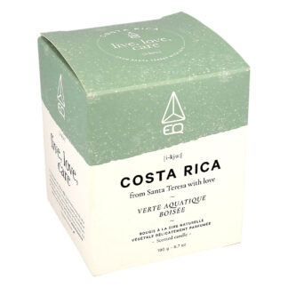 EQ Love Costa Rica Natural Plant Wax Candle Delicately scented