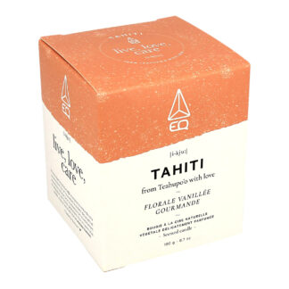 EQ Love Tahiti Natural Plant Wax Candle delicately scented