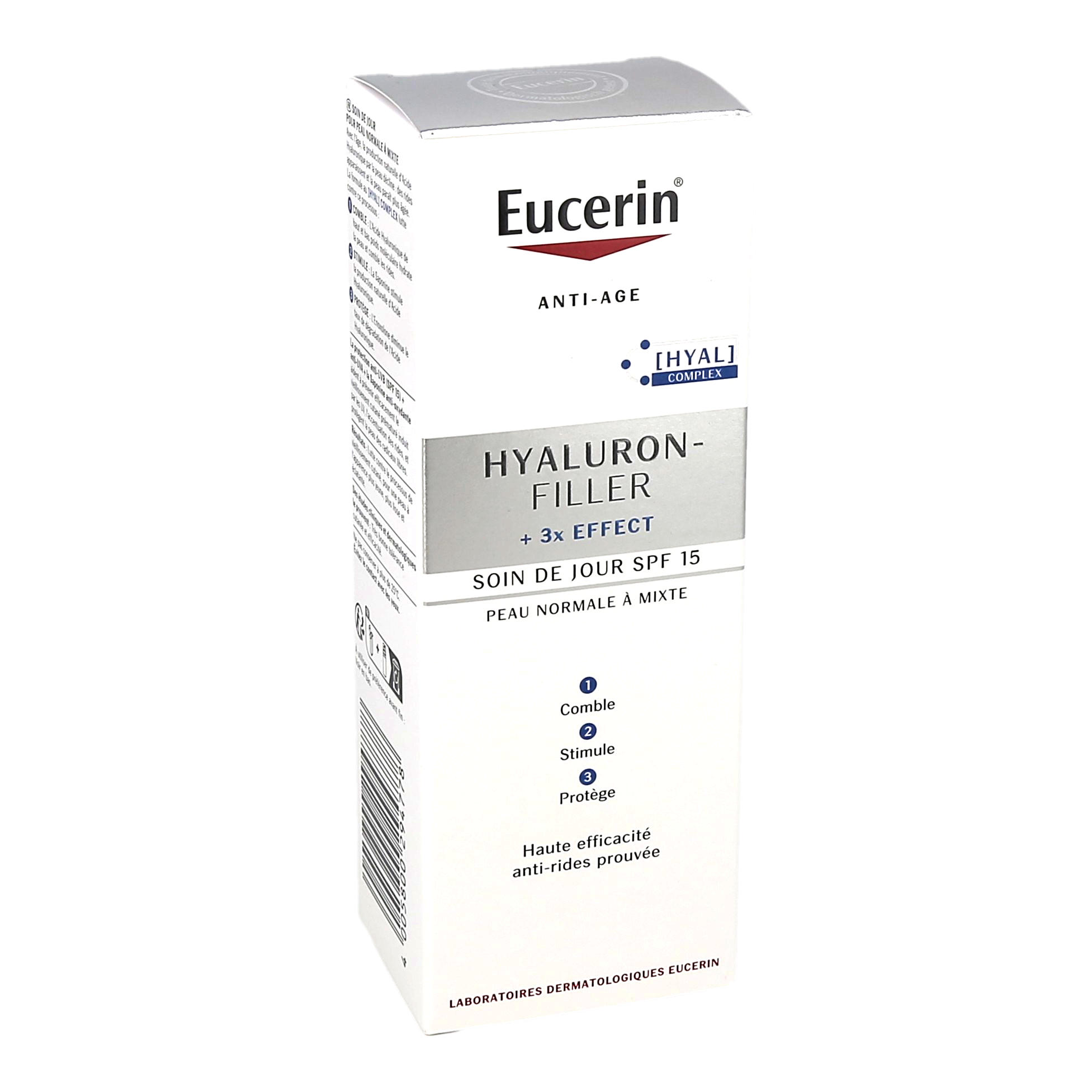 Eucerin Hyaluron-Filler + 3x Effect Day Care SPF15 Normal to Combination Skin