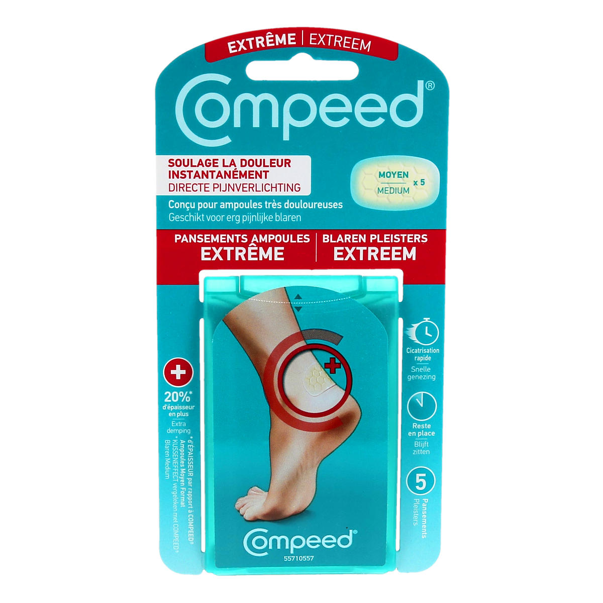 Compeed Pansements Ampoules Extrême Moyen Format