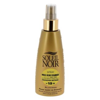 Soleil Noir Vitamin-Enriched Dry Oil Spray with Anti-Aging Ingredients, SPF 15