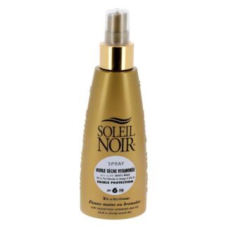 Soleil Noir Vitamin-Enriched Dry Oil Spray with Anti-Aging Ingredients, SPF 6