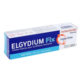 Elgydium Long-Lasting Extra-Strong Adhesive Cream for Dentures