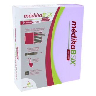 MédikaBox Premium Maxi Pill Organizer: 7 Days/4 Doses
