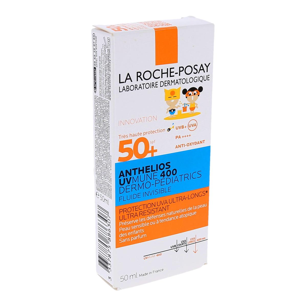 La Roche-Posay Anthelios UVMUNE 400 Dermo-Pediatrics Invisible Fluid with Ultra-Long-Lasting UVA Protection SPF 50+