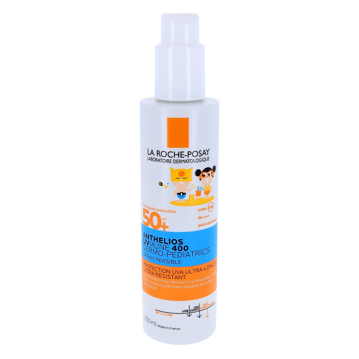 La Roche-Posay Anthelios UVMUNE 400 Dermo-Pediatrics Invisible Spray for Ultra-Long-Lasting UVA Protection SPF 50+