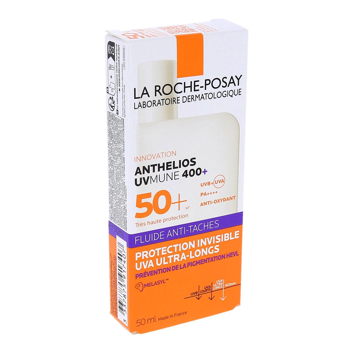La Roche-Posay Anthelios UVMUNE 400 Anti-Dark Spot Fluid with Invisible UVA Protection, Ultra-Long-Lasting SPF 50+