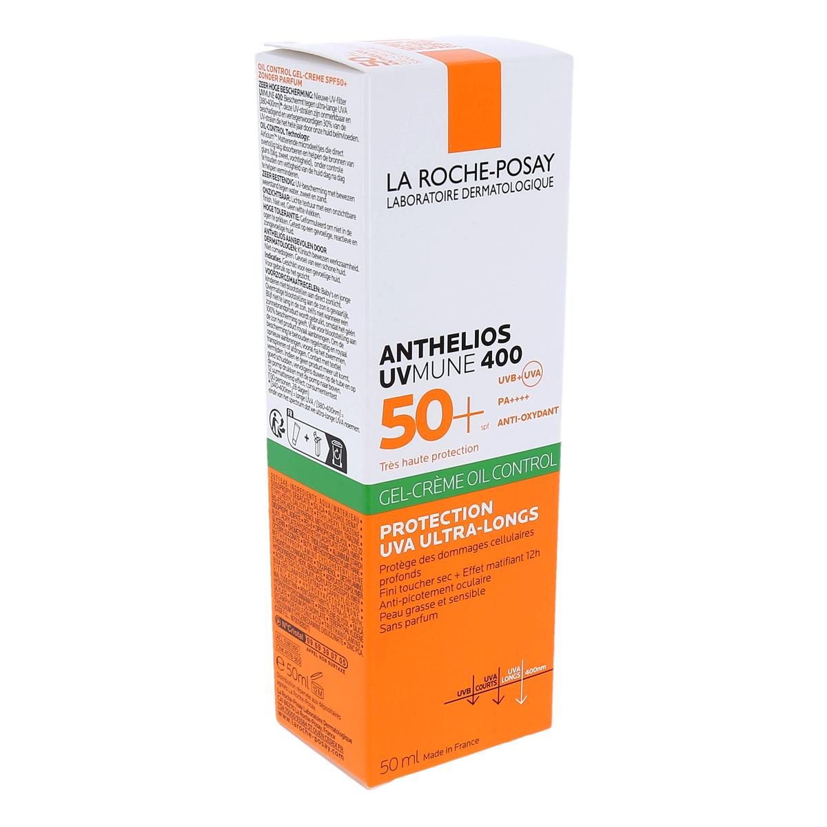 La Roche-Posay Anthelios UVMUNE 400 Oil-Control Gel-Cream with Ultra-Long-Lasting UVA Protection SPF50+