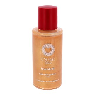 Musc Intime Glittery Glow Body Oil in Mystik Pink