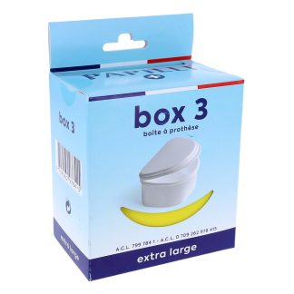 PAPILLI+ Box 3 Extra-Large Yellow Denture Case