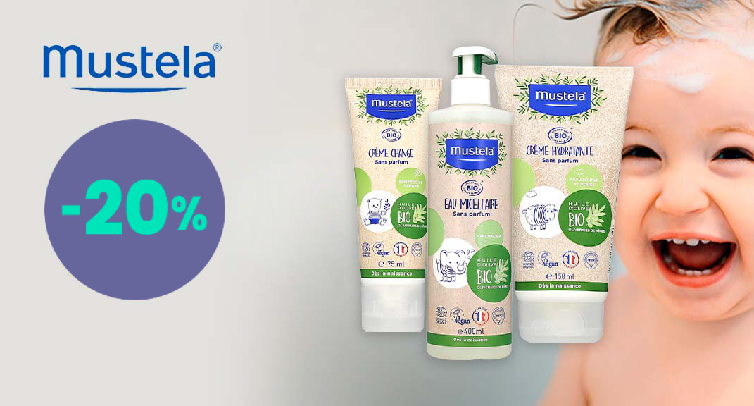 Special offer – 20% off the entire Mustela range