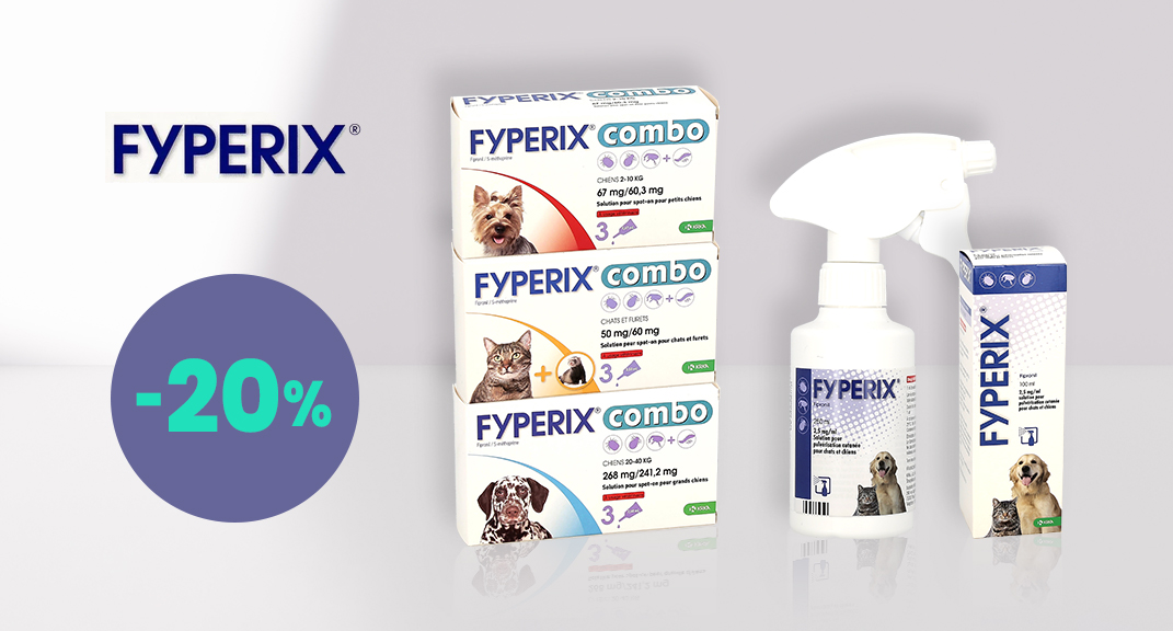 FYPERIX: 20% off for protection against fleas, ticks and lice