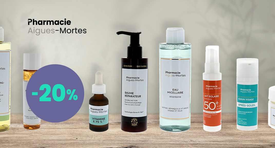 Aigues-Mortes Pharmacy: 20% off the entire in-house product line