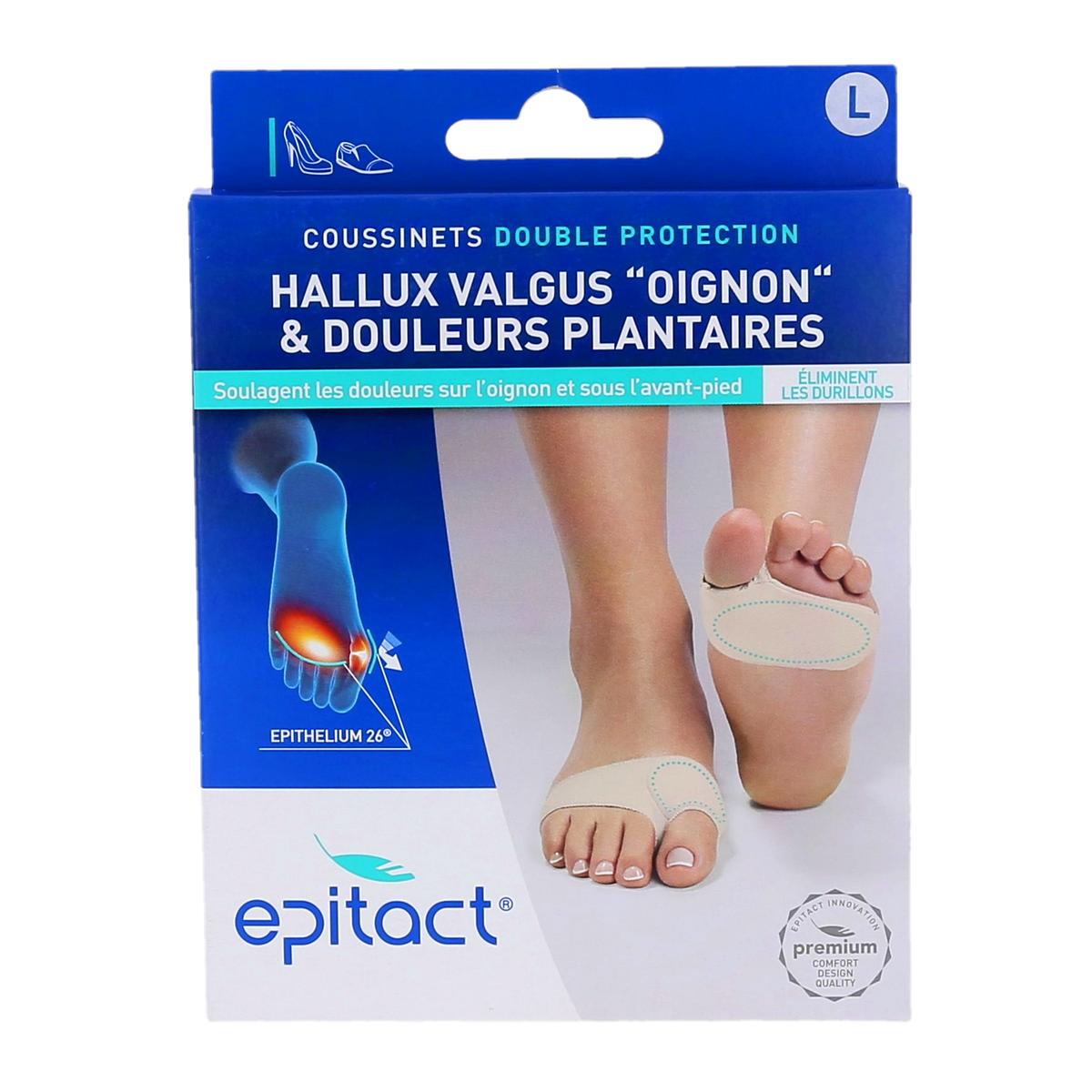 Epitact Double Protection Pads for Hallux Valgus ("Bunion") & Plantar Pain