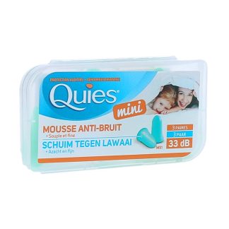 Quies Mini 33dB Noise-Canceling Foam Earplugs