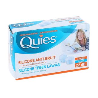 Quies Silicone Noise-Canceling Earplugs, 22 dB