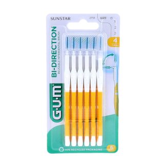 GUM Bi-Direction Reusable Interdental Brushes, Pack of 1