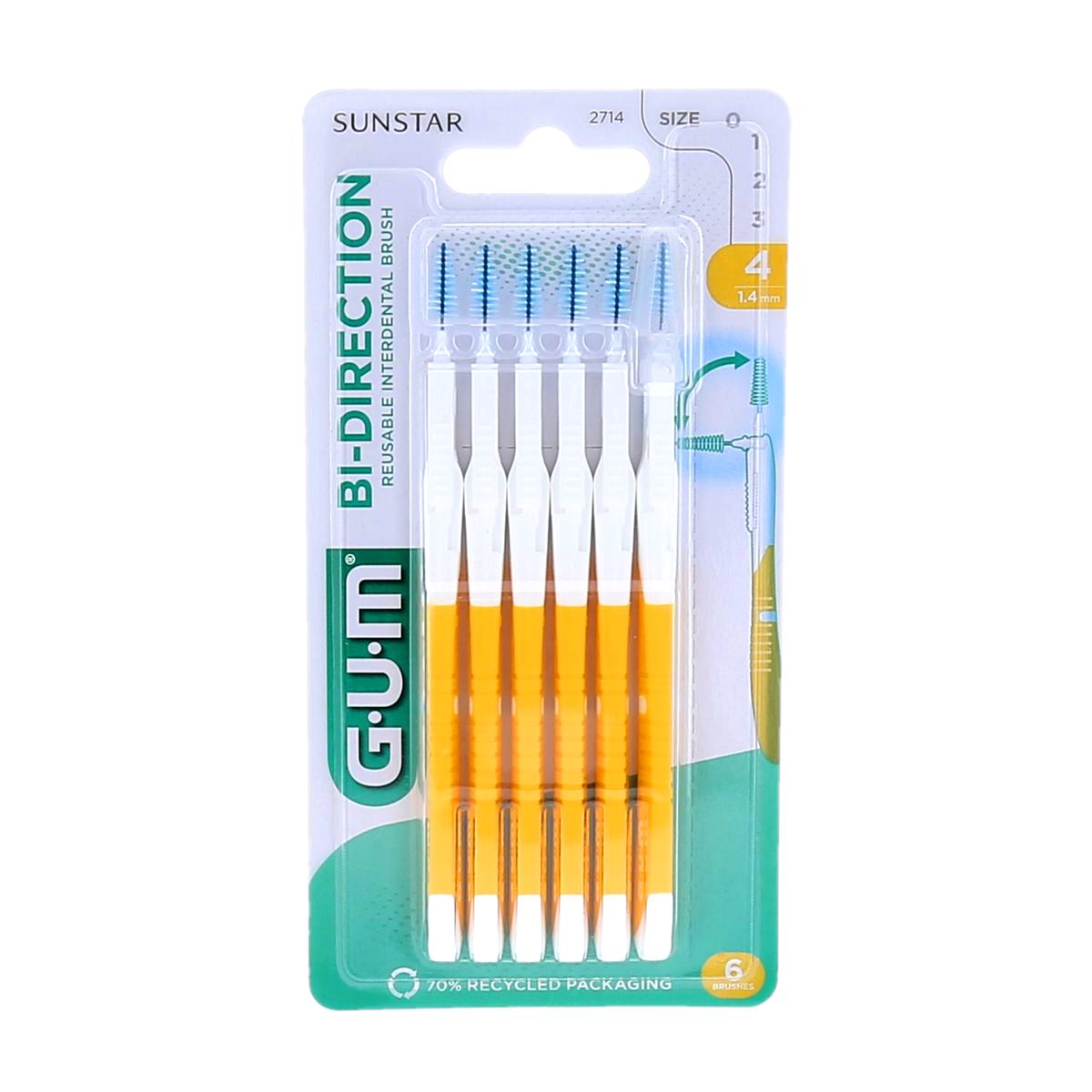 GUM Bi-Direction Reusable Interdental Brushes, Pack of 1