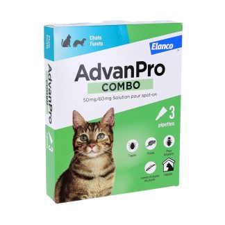 AdvanPro Combo for Cats and Ferrets, Spot-on Solution, box of 3 pipettes