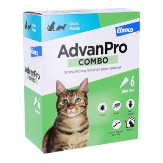 AdvanPro Combo for Cats and Ferrets, Spot-on Solution, box of 6 pipettes