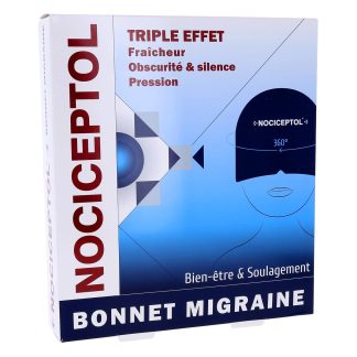Nociceptol Triple-Action Migraine Hat: Coolness/Darkness & Silence/Pressure