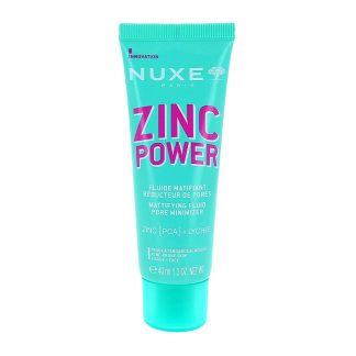 Nuxe Zinc Power Mattifying and Pore-Minimizing Fluid, For Acne-Prone Skin, Face, 40 ml tube